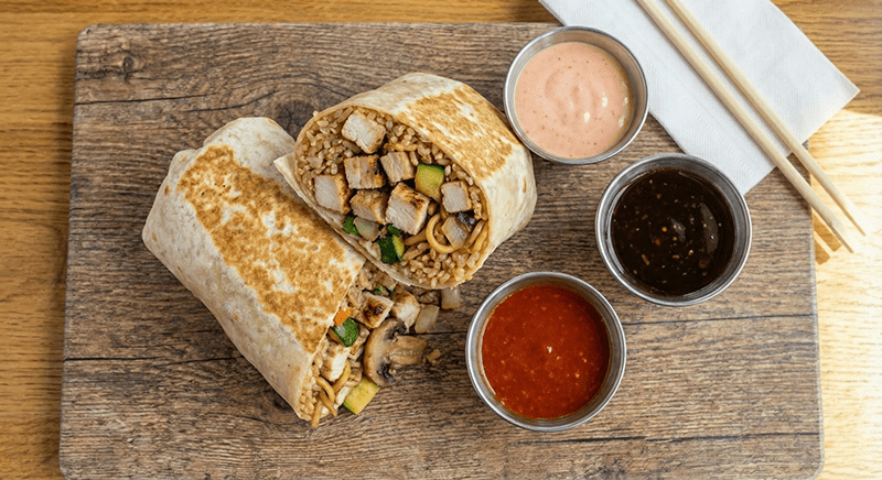 Hibachi Chicken Burrito